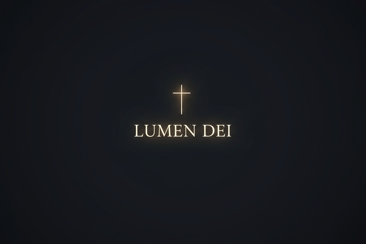 perfekt, nur die schrift und das kreuz sollen aussehen, als ob durch die licht strahlt und das kreuz soll simpler sein